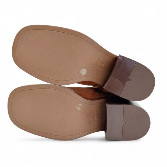 Vince Camuto Women's Size 9 M Warm Caramel Bembonie Stacked Heel Ankle Bootie - Picture 15 of 15